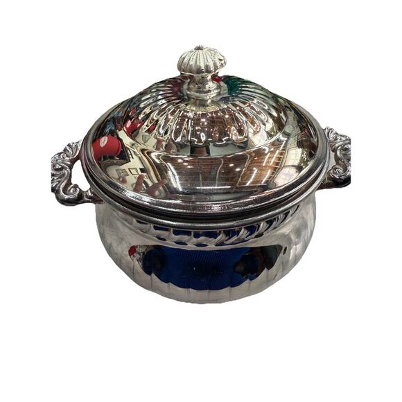 EALES 1779 Vintage Silver Plated Plate Covered Butter Dish Metal Regency Luxury - Picture 1 of 7